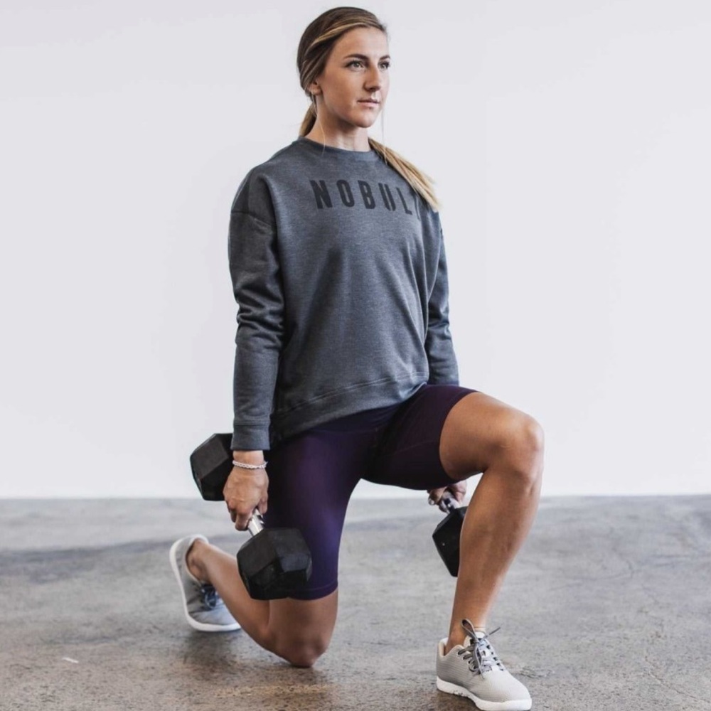 NOBULL Women’s Charcoal Grey Pullover Sweatshirt